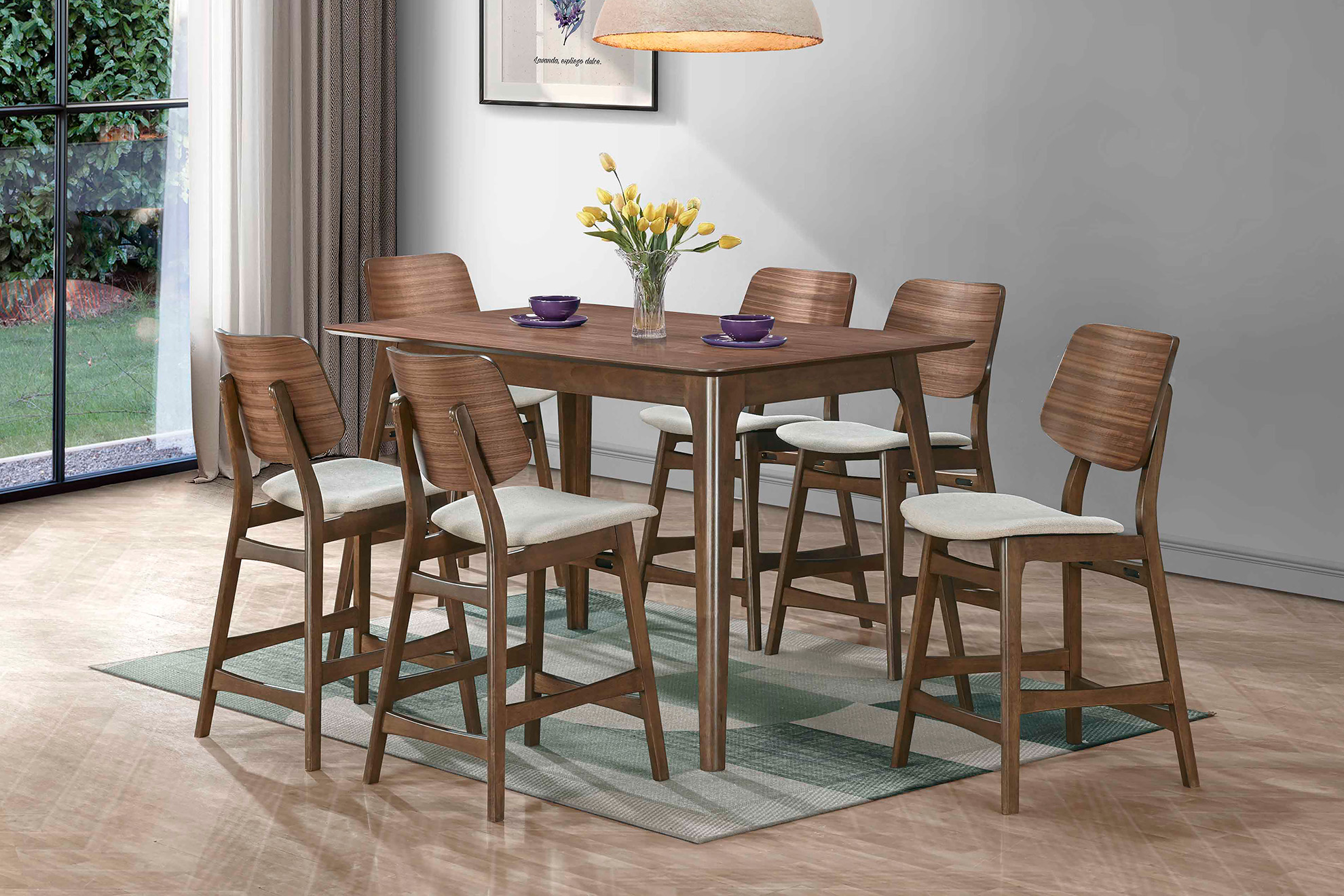 Oscar Walnut Dining Collection - New Classic Furniture
