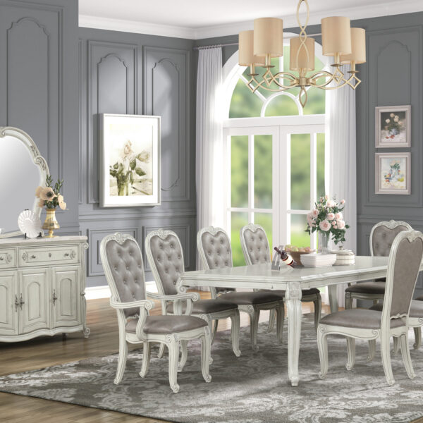 49-R2521 Bianello Dining with Server - Ivory